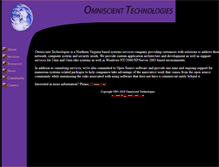Tablet Screenshot of omniscient.com